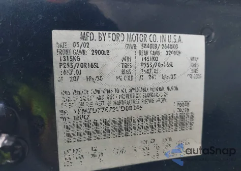 2002 Ford Explorer Sport Trac z USA, uszkodzony, nr VIN 1FMZU77E72UD08246